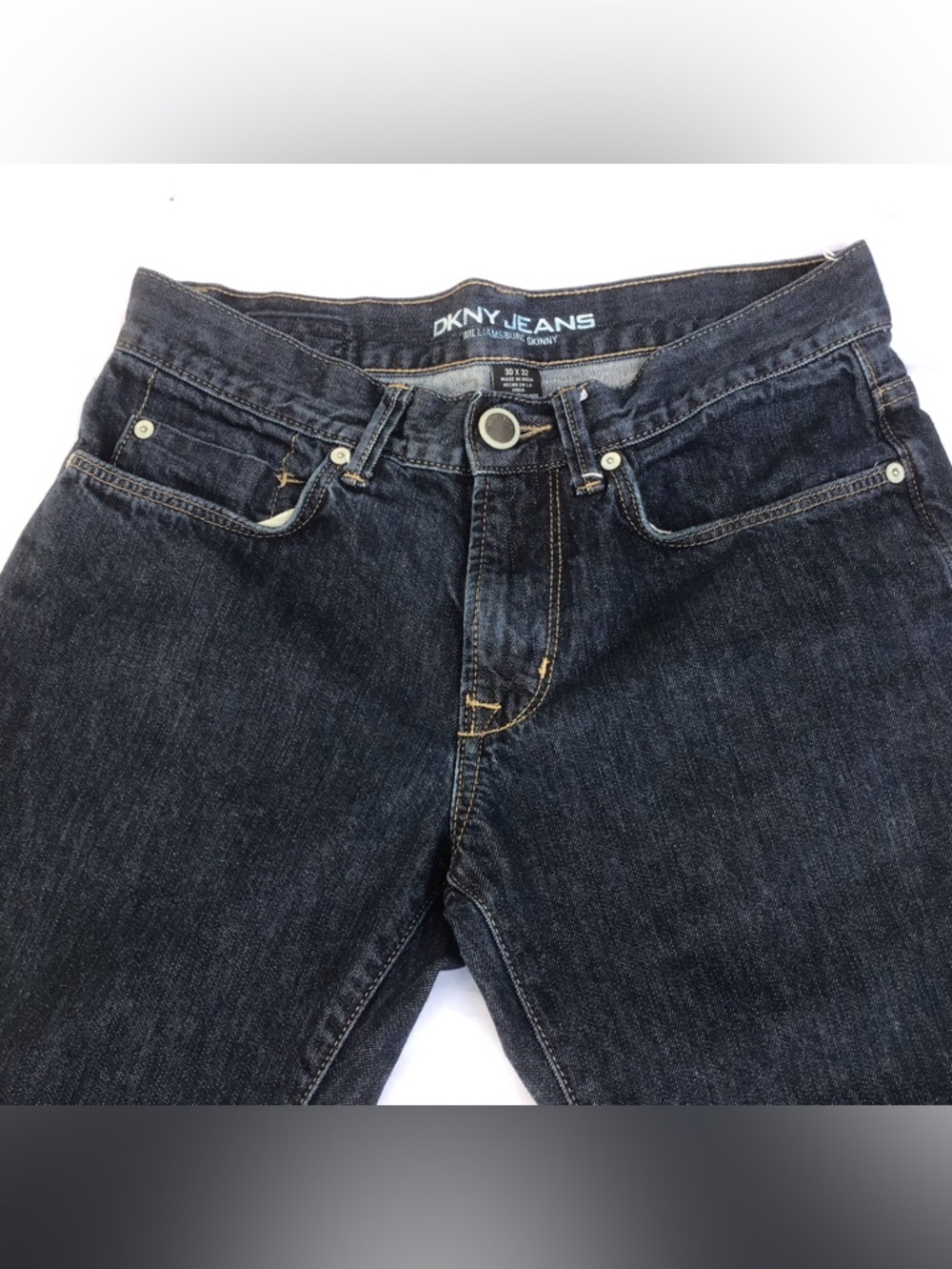 DKNY Dark Wash Williamsburg Skinny Men’s Jeans 30 x 32, EUC!